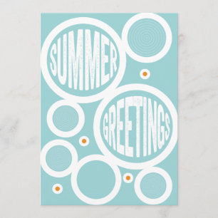 夏の挨拶サークルフラット カード