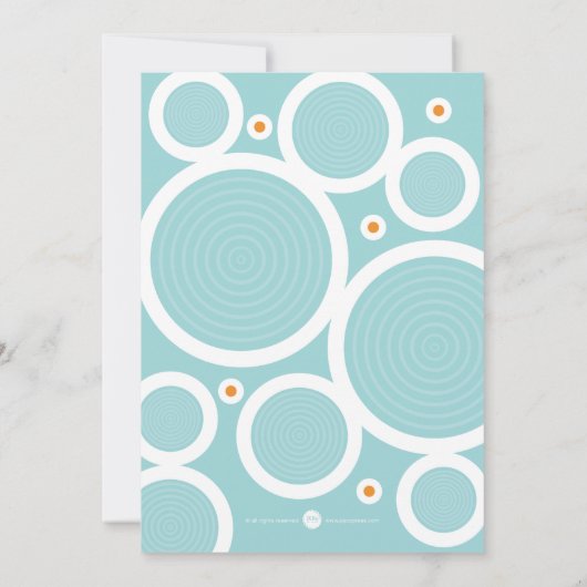 夏の挨拶サークルフラット カード (裏面)