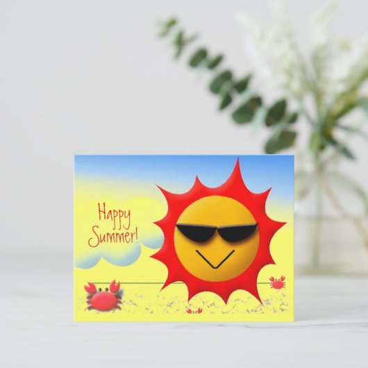 夏の挨拶 ポストカード (スタンド正面)