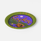 夏の探検はピクニック最高のだ ペーパープレート (アングル)