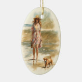 夏の散歩 セラミックオーナメント (右)