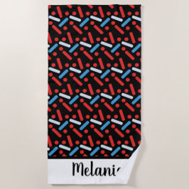 夏の散水名はっきりしたビーチタオル ビーチタオル