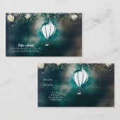 夏の文字列ライトシックは友人のクライアントを参照 紹介カード (正面/裏面)