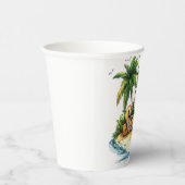 夏の文字 – トロピカルサマーアイランド 紙コップ (右)