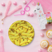 夏の新鮮なバナナの果物の写真 ペーパープレート (パーティー)