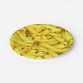 夏の新鮮なバナナの果物の写真 ペーパープレート (アングル)