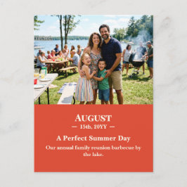 夏の日々を永遠に August 思い出の写真ポストカード ポストカード