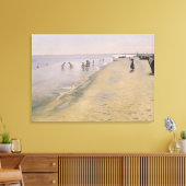 夏の日で南ビーチのSkagen, 1884 キャンバスプリント (インサイチュ (リビング))