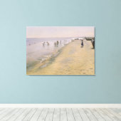 夏の日で南ビーチのSkagen, 1884 キャンバスプリント (インサイチュ (ウッドフロア))
