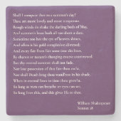 夏の日と君を比べようかソネット18 ストーンコースター (正面)