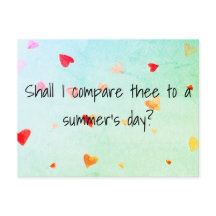 夏の日と君を比べようかソネット18