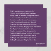 夏の日と比べようか? sonnet 18 (正面/裏面)