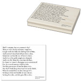 夏の日と比べようか？ sonnet 18 ラバースタンプ (押印)