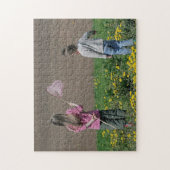 夏の日のお兄ちゃんと妹。 ジグソーパズル (縦)