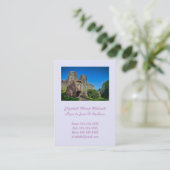 夏の日のイギリスの城入り コーリングカード (スタンド正面)