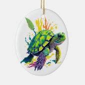 夏の日のウミガメ セラミックオーナメント (右)