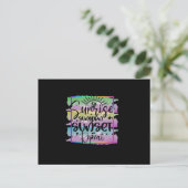 夏の日の出日焼け日没リピート ポストカード (スタンド正面)