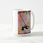 夏の日の大きくクラシックなマグ コーヒーマグカップ (正面右)