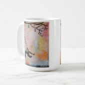 夏の日の大きくクラシックなマグ コーヒーマグカップ (正面左)