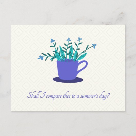 夏の日の花 ポストカード (正面)