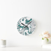 夏の日ドラゴンフライ時計 ラウンド壁時計 (ホーム)