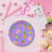 夏の日ビーチ紙プレート ペーパープレート (パーティー)