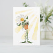 夏の日光に微笑しているデイジー カード (スタンド正面)