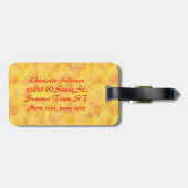 夏の日光は日曜日によって絵を描かれるカスタムな文字を後を追います ラゲッジタグ (裏面横)