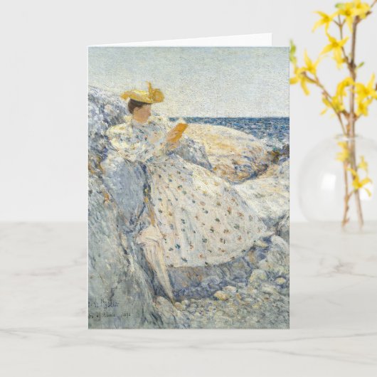 夏の日差し | Childe Hasssam カード (黄色い花)