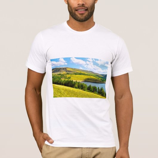 夏の日差しTシャツにドベストン貯水池 Tシャツ (正面)