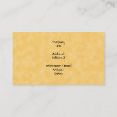 夏の日曜日の暖かく黄色い色 名刺 (裏面)