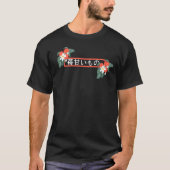 夏の日本のイチゴ 赤 Tシャツ (正面)