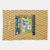 夏の日本の季節アート キッチンタオル (横)