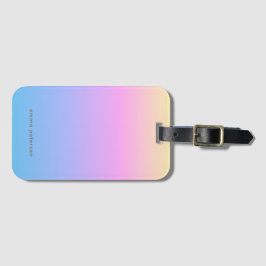 夏の日没のグラデーションと名前 ラゲッジタグ