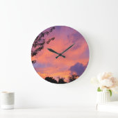 夏の日没の壁時計 ラージ壁時計 (ホーム)