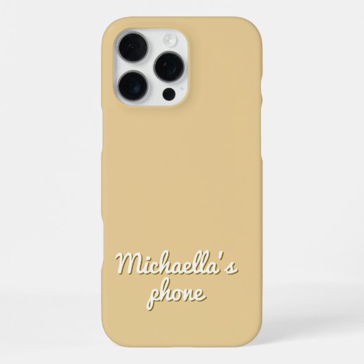 夏の日没の影レタリングカスタマイズ iPhoneケース (裏面)