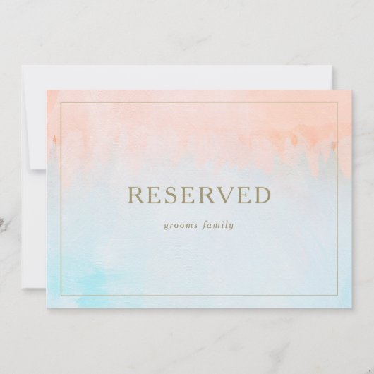 夏の日没の水彩指定標識 (正面)