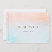 夏の日没の水彩指定標識 (裏面)