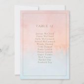 夏の日没の水色テーブル番号グラフ (正面)