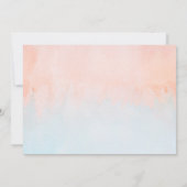 夏の日没の水色水平の日付を保存 セーブザデート (裏面)