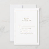 夏の日没の水色RSVPカード 出欠カード (正面)