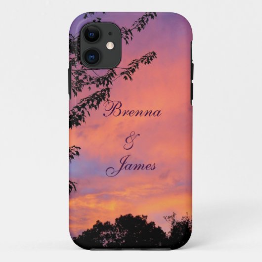 夏の日没ロマンチックiPhone 5ケース*パーソナライズ* Case-Mate iPhoneケース (裏面)