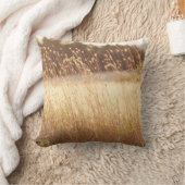 夏の日没分野の草 クッション (ブランケット)