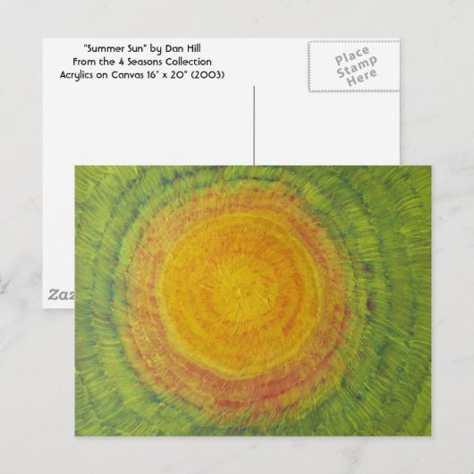 『夏の日』はがき ポストカード (正面/裏面)