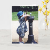 夏の日- 「ほぼ高さ」 カード (黄色い花)