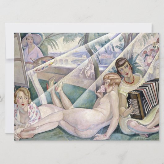 夏の日 カード (正面)