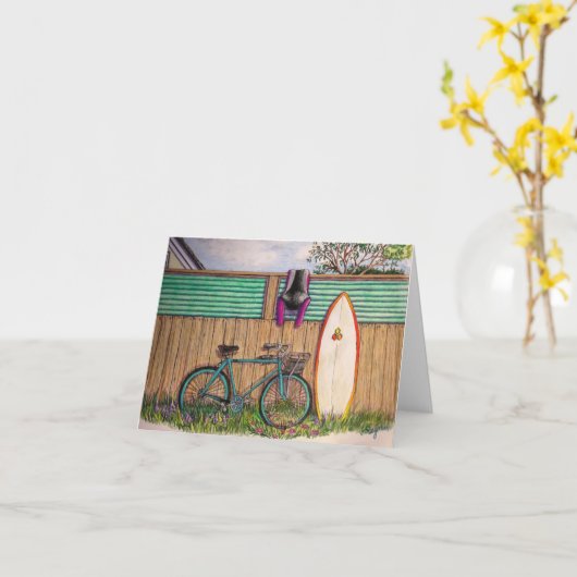 夏の日 カード (黄色い花)