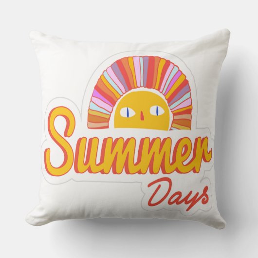 夏の日 クッション (正面)