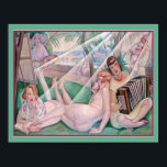 「夏の日」ジェルダ・ウェジェナー ポスター<br><div class="desc">1920年代、アールデコ、プリント「A Summer Day」 by Gerda Wegener</div>