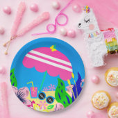 夏の日 ペーパープレート (パーティー)